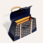 Goyard Saigon Structured Mini Bag Navy Blue - Image 4